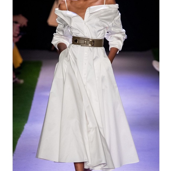 Brandon Maxwell Dresses & Skirts - Brandon Maxwell Off Shoulder Dress 6